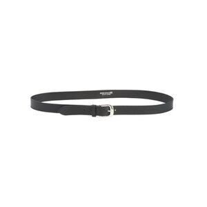 MARTINA MORI Black Made In Italy Leather Belt